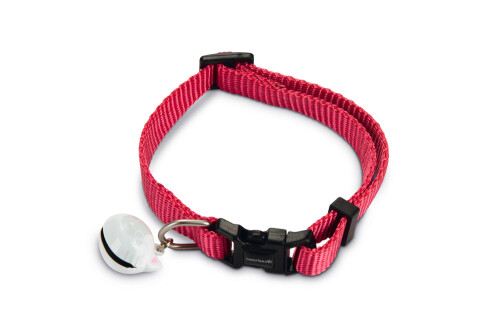 Beeztees Kedi Boyun Tasması, Zilli, Pembe, 20-30cm - 1