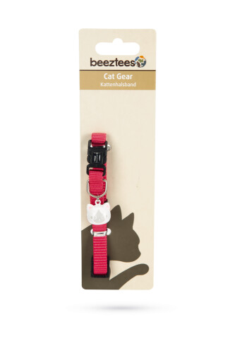 Beeztees Kedi Boyun Tasması, Zilli, Pembe, 20-30cm - 2