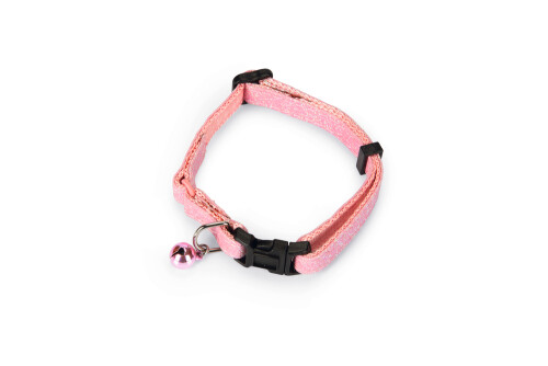 Beeztees Kedi Boyun Tasması, Zilli, Pembe, 23-32cm - 1