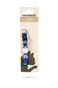 Beeztees Kedi Boyun Tasması, Zilli, Renkli Çizgili, 20-30cm - 2