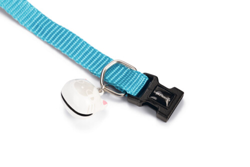 Beeztees Kedi Boyun Tasması, Zilli, Turkuaz, 20-30cm - 3