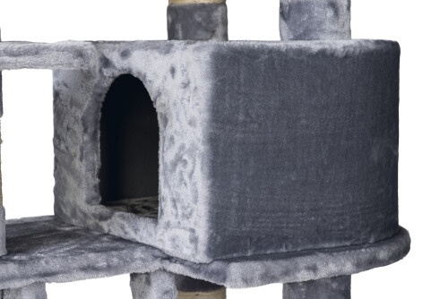 Beeztees Kedi Büyük Tırmalama ve Oyun Evi, 70x50x220-260cm - 17