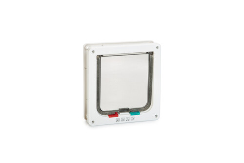 Beeztees Kedi Kapısı, Çift Yönlü, 4 fonksiyonlu, Beyaz, 19,2x20cm - 1