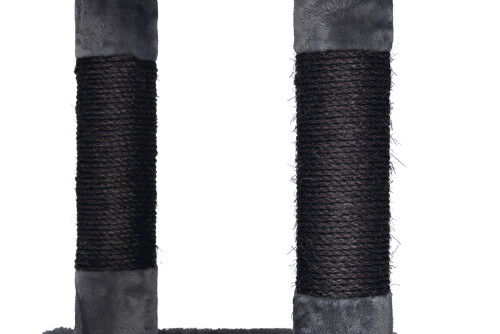 Beeztees Kedi Köşe Tırmalama ve Oyun Evi, Gri, 40x40x135cm - 13