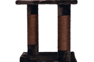 Beeztees Kedi Köşe Tırmalama ve Oyun Evi, Kahverengi, 40x40x135cm - 13