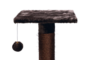 Beeztees Kedi Köşe Tırmalama ve Oyun Evi, Kahverengi, 40x40x135cm - 16