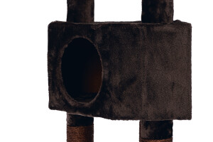 Beeztees Kedi Köşe Tırmalama ve Oyun Evi, Kahverengi, 40x40x135cm - 17