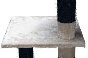 Beeztees Kedi Köşe Tırmalama ve Oyun Evi, Krem, 40x40x135cm - 6