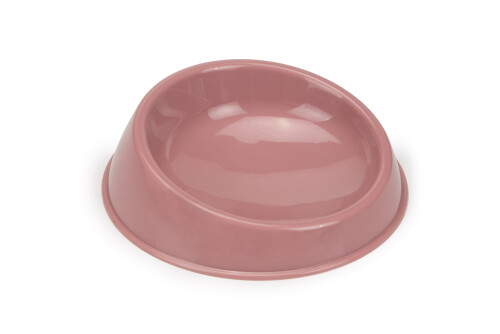 Beeztees Kedi Mama Kabı, Plastik, Gül Kurusu 15cm - 1
