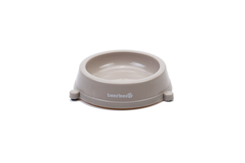 Beeztees Kedi Mama Su Kabı, Kaymaz, Plastik, Bej 17cm - 1