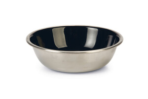 Beeztees Kedi Mama Su Kabı, Paslanmaz Çelik, Siyah, 13cm, 350ml - Beeztees