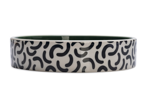 Beeztees Kedi Mama Su Kabı, Seramik, Yeşil / Beyaz, 16,5cm, 300ml - 2