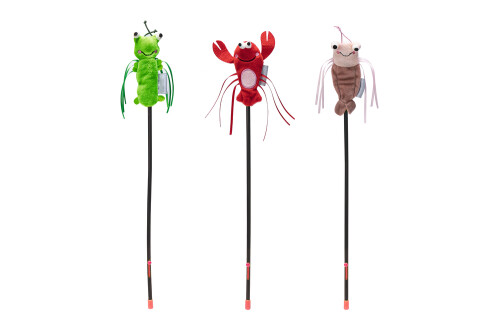 Beeztees Kedi Oltası, Oyuncaklı, Peluş, Kurdelalar, Çeşitli Renklerde, 40cm - 1