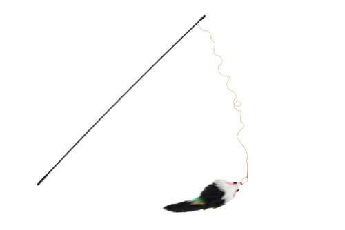 Beeztees Kedi Oltası, Peluş Fare Uc-14cm, Dayanıklı ip, 50cm - 1