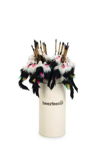 Beeztees Kedi Oltası, Peluş Fare Uc-14cm, Dayanıklı ip, 50cm - 3