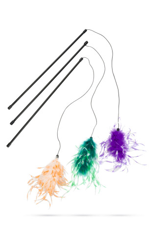 Beeztees Kedi Oltası, Tüy Topağı Uc, 70cm - 1