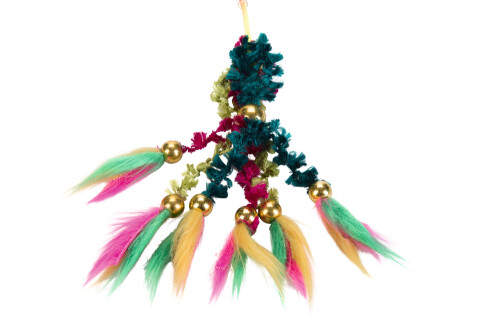 Beeztees Kedi Oltası, Yün Örgü ve Tüyler Uc, Dayanıklı ip, 46cm - 2