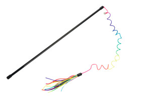 Beeztees Kedi Oltası, Zilli, Kurdelalar Uc, Uzun Dayanıklı ip-110cm, Çeşitli Renklerde, 50cm - 1