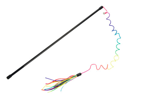 Beeztees Kedi Oltası, Zilli, Kurdelalar Uc, Uzun Dayanıklı ip-110cm, Çeşitli Renklerde, 50cm - 1