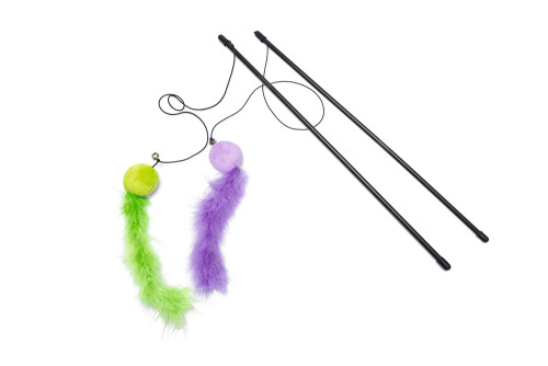 Beeztees Kedi Oltası, Zilli, Peluş Top ve Kuyruk, - 1