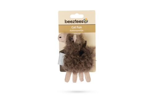 Beeztees Kedi Oyuncağı, Eşek, Peluş, Kahverengi, 13x9x3cm - 2