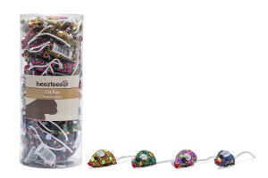 Beeztees Kedi Oyuncağı, Fare, Kumaş, Çeşitli Renklerde, 5cm - 6