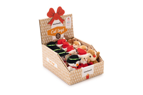 Beeztees Kedi Oyuncağı, Hacıyatmaz, Peluş Oyuncaklı, Çeşitli Renklerde 10x7x7cm - 5