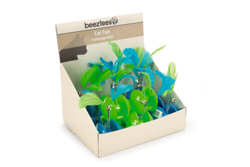 Beeztees Kedi Oyuncağı, Hareketli Tüylü Top, 5cm - 2