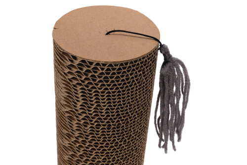 Beeztees Kedi Oyuncağı, Karton Silindir ve Püskül, 23x10x10cm - 3