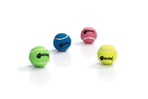 Beeztees Kedi Oyuncağı, Kedi Tenis Topu, Çeşitli Renklerde, 4cm - 1