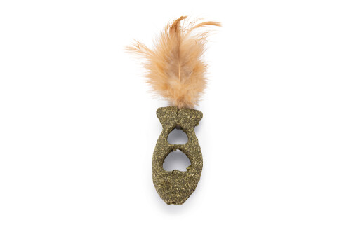 Beeztees Kedi Oyuncağı, Kediotu Balık, Tüylü, 12x3,5cm - 1