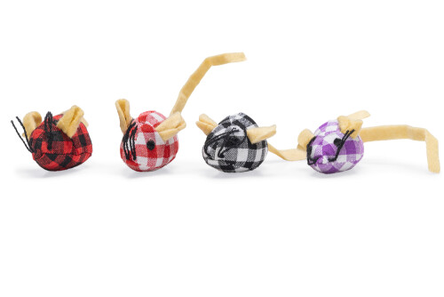 Beeztees Kedi Oyuncağı, Kumaş Fare, Çeşitli Renklerde, 13x3,5x3cm - 1