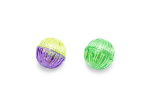Beeztees Kedi Oyuncağı, Sesli Top, 2 Adet, 4cm - 6
