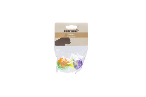 Beeztees Kedi Oyuncağı, Sesli Top, 2 Adet, 4cm - 9