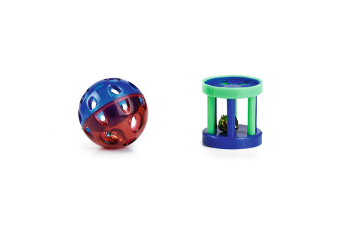 Beeztees Kedi Oyuncağı, Sesli Top, 2 Adet, 4cm - 1