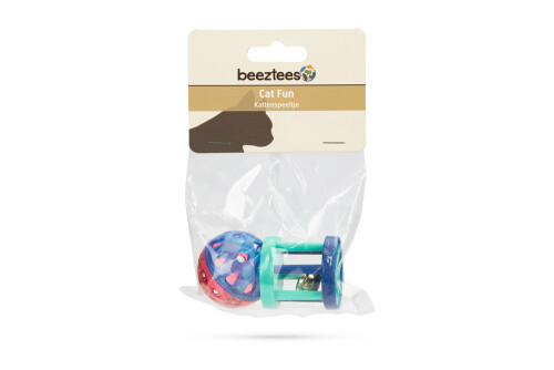 Beeztees Kedi Oyuncağı, Sesli Top, 2 Adet, 4cm - 2