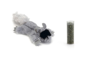 Beeztees Kedi Oyuncağı, Sincap, Kediotlu, Peluş, 14cm - 1