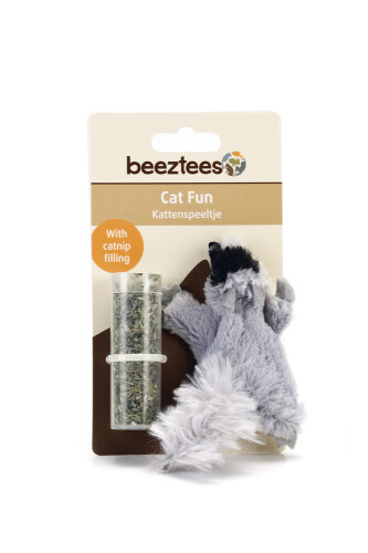 Beeztees Kedi Oyuncağı, Sincap, Kediotlu, Peluş, 14cm - 2