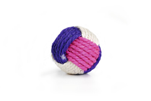 Beeztees Kedi Oyuncağı, Sisal Örgü Top, Kediotlu, 6cm - 1