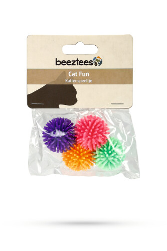 Beeztees Kedi Oyuncağı, Top, 4 Adet, 3,5cm - 2