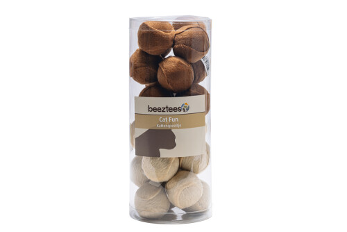 Beeztees Kedi Oyuncağı, Top, Peluş, Çeşitli Renklerde, 4cm - 5