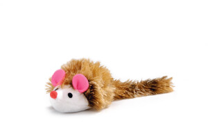 Beeztees Kedi Oyuncağı, Uzun Tüylü Fare, 12x7x4,5cm - Beeztees