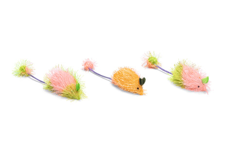 Beeztees Kedi Oyuncağı, Uzun Tüylü Fare, Çeşitli Renklerde, 6,5x3,5x3cm - 1