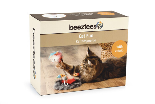 Beeztees Kedi Oyuncağı, Yaylı Fareleri Kediotlu, 15x15x25cm - 2
