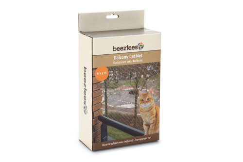 Beeztees Kedi Pencere veya Balkon Koruma Filesi, Şeffaf, 6x3m - 5