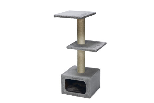 Beeztees Kedi Tırmalama, Gri, 38x38x91cm - 4