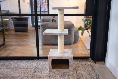 Beeztees Kedi Tırmalama, Gri, 38x38x91cm - 10