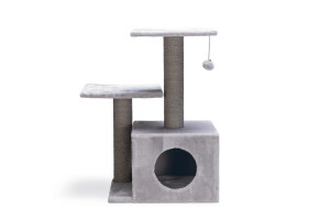 Beeztees Kedi Tırmalama, Gri, 45x34x70cm - 4