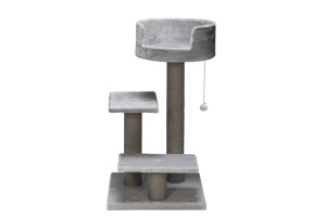 Beeztees Kedi Tırmalama, Gri, 50x50x92cm - 2