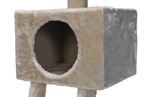 Beeztees Kedi Tırmalama, Krem, 40x35x82x110cm - 3